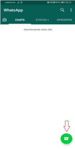 Videobellen via WhatsApp naar chats