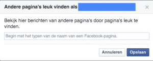 Facebook bedrijfspagina andere pagina liken 2