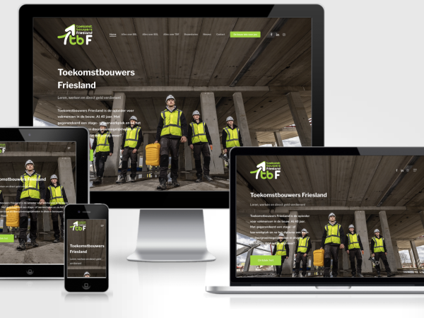 Website Toekomstbouwers Friesland